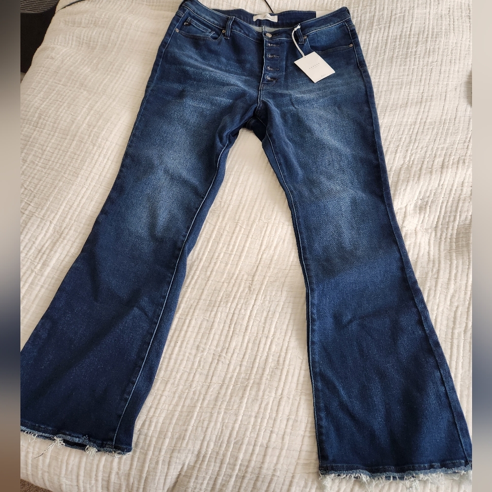 KanCan button fly boot cut jeans 16W
